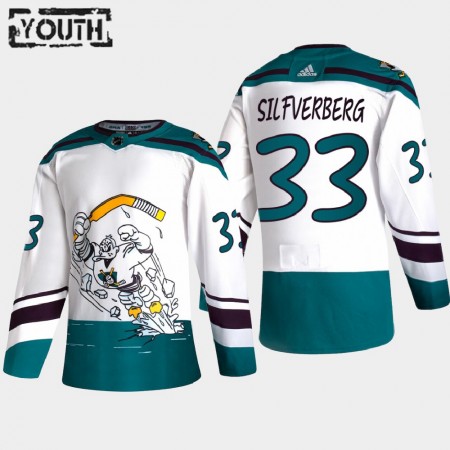 Anaheim Ducks Hockeydrakt Jakob Silfverberg 33 2020-2021 Reverse Retro Authentic - Barn